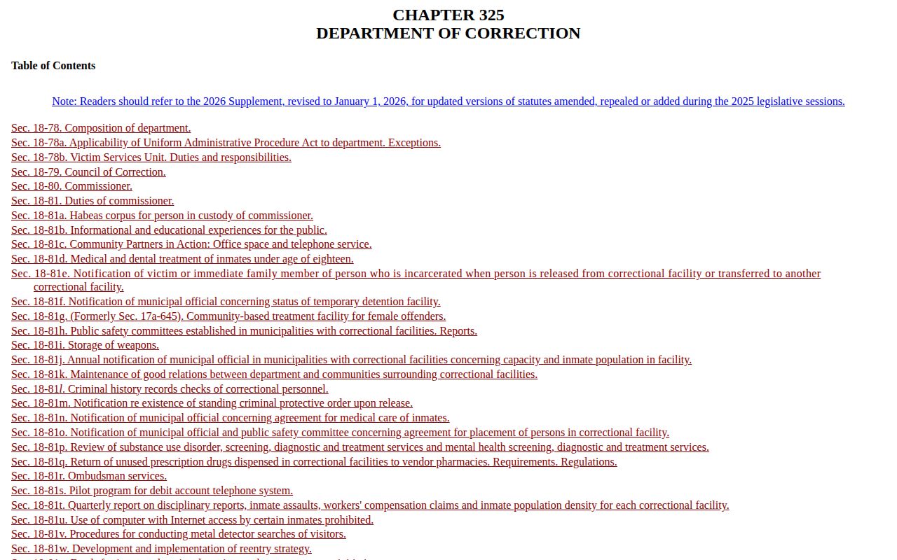 Connecticut risk reduction rules for East Hartford projected release dates